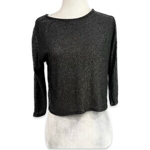 Stradivarius Cropped Sparkly Top